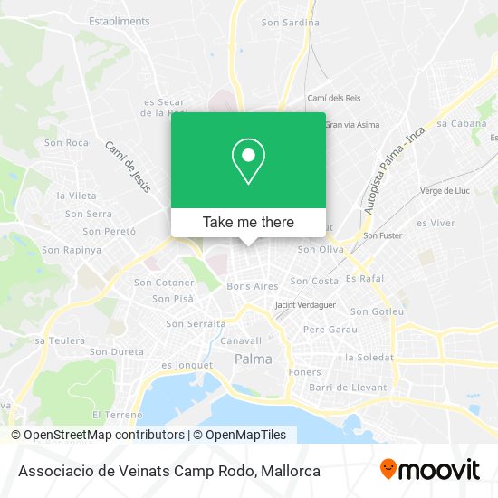 mapa Associacio de Veinats Camp Rodo