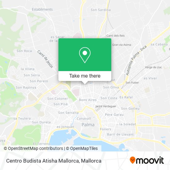 Centro Budista Atisha Mallorca map