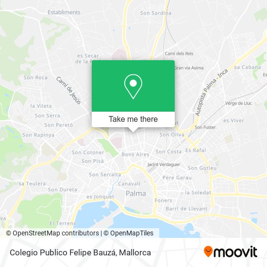 Colegio Publico Felipe Bauzá map