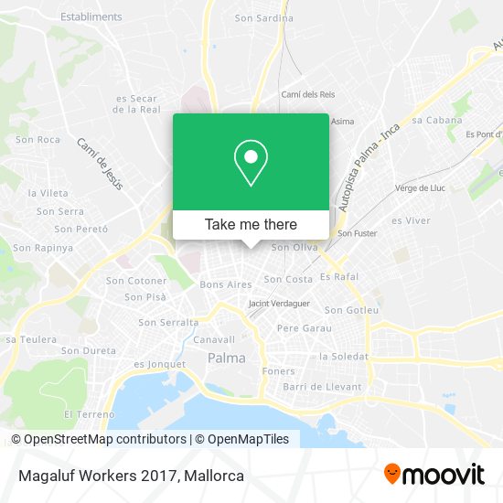 Magaluf Workers 2017 map