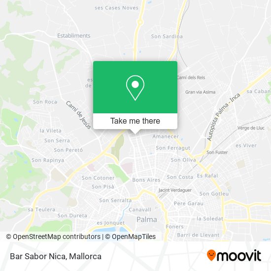 Bar Sabor Nica map