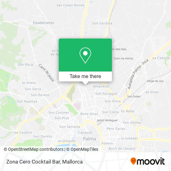 Zona Cero Cocktail Bar map