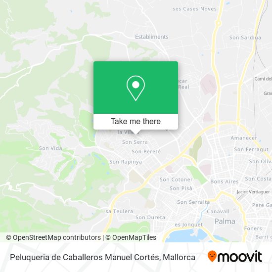 mapa Peluqueria de Caballeros Manuel Cortés