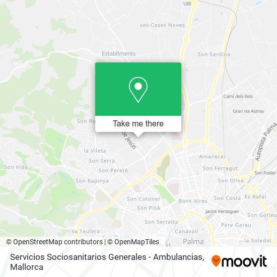 mapa Servicios Sociosanitarios Generales - Ambulancias