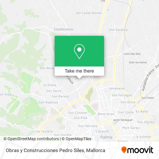Obras y Construcciones Pedro Siles map