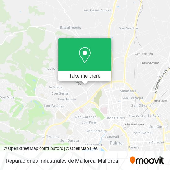 Reparaciones Industriales de Mallorca map