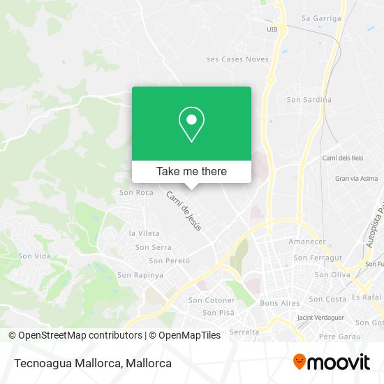 Tecnoagua Mallorca map