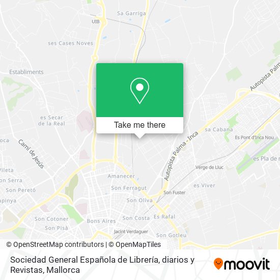 Sociedad General Española de Librería, diarios y Revistas map