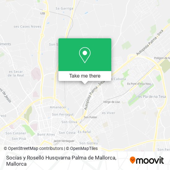 Socías y Roselló Husqvarna Palma de Mallorca map