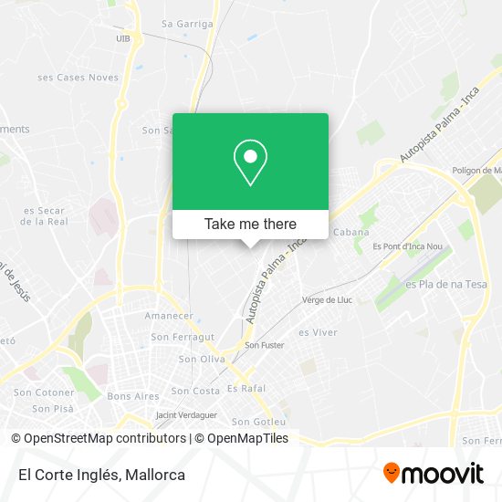 El Corte Inglés map