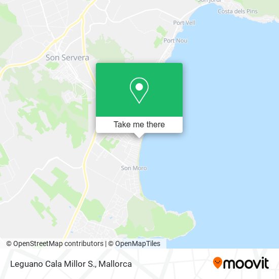 Leguano Cala Millor S. map
