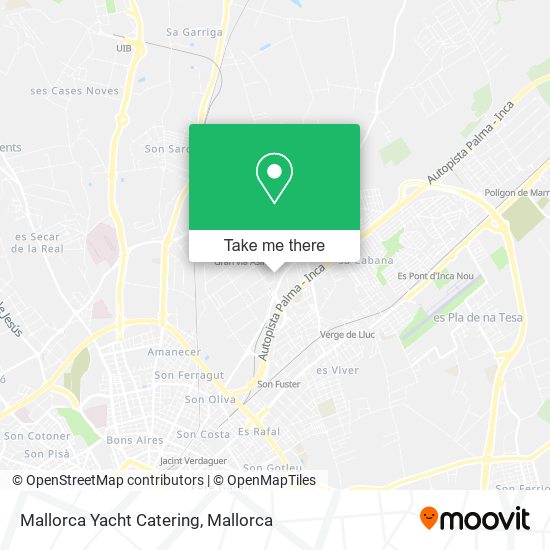 Mallorca Yacht Catering map