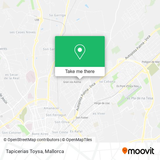 Tapicerias Toysa map