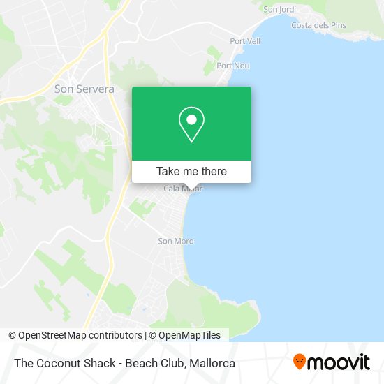 mapa The Coconut Shack - Beach Club