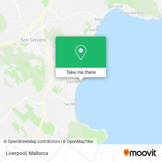 mapa Liverpool