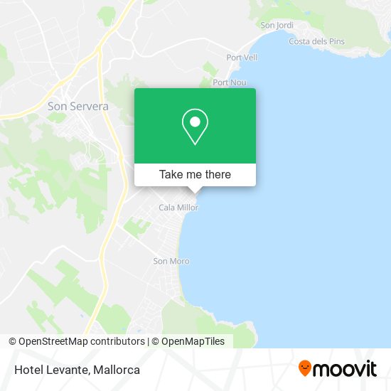 Hotel Levante map