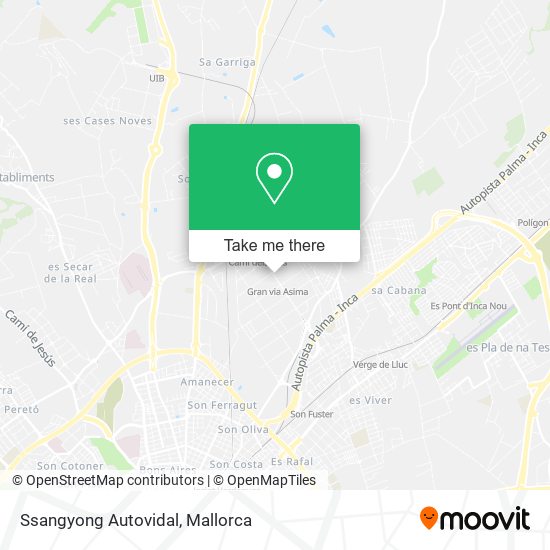 Ssangyong Autovidal map