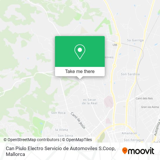 mapa Can Piulo Electro Servicio de Automoviles S.Coop
