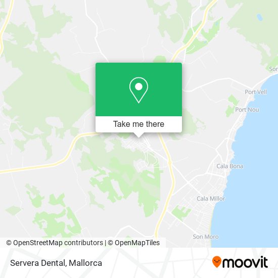 Servera Dental map