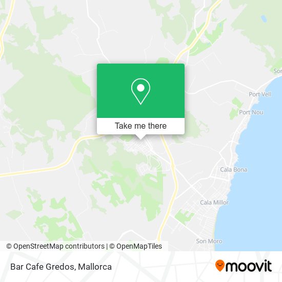 mapa Bar Cafe Gredos