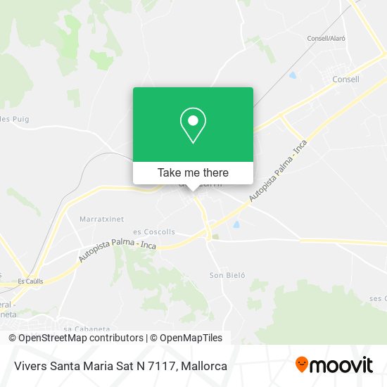 mapa Vivers Santa Maria Sat N 7117