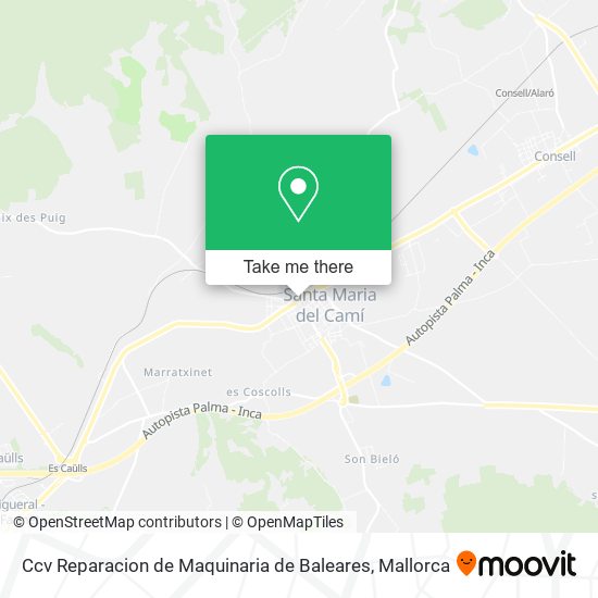 mapa Ccv Reparacion de Maquinaria de Baleares