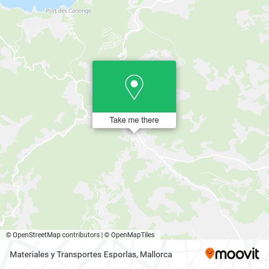 Materiales y Transportes Esporlas map