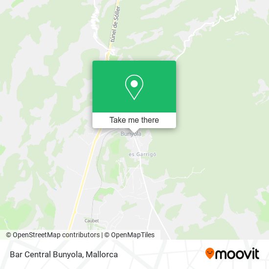 Bar Central Bunyola map