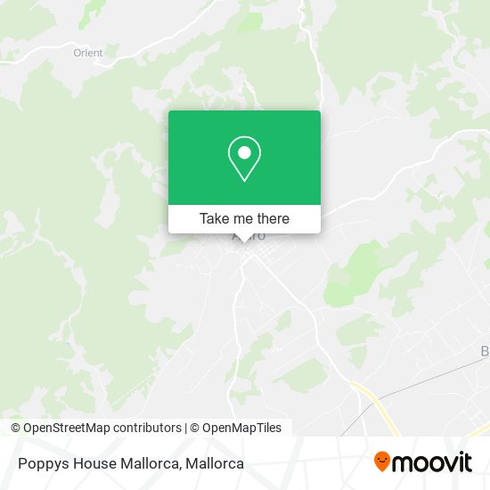 Poppys House Mallorca map