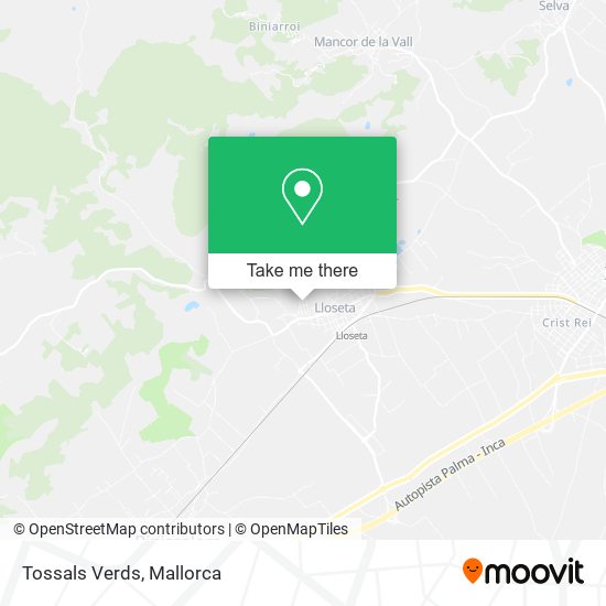 Tossals Verds map