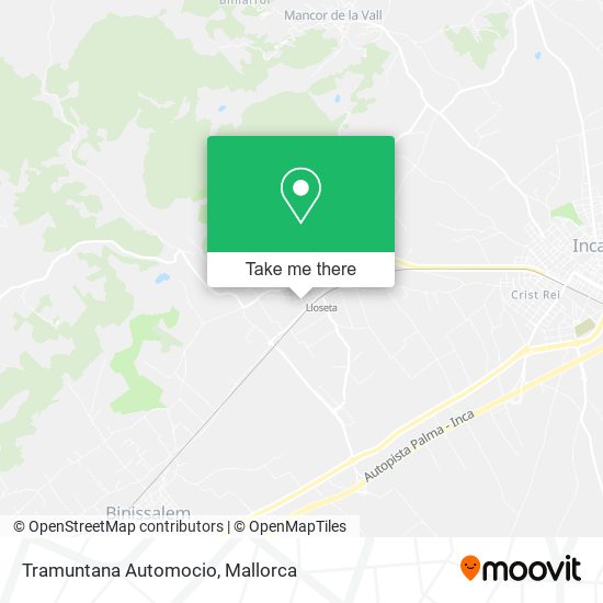 Tramuntana Automocio map