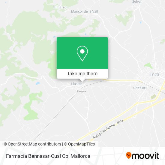 mapa Farmacia Bennasar-Cusí Cb