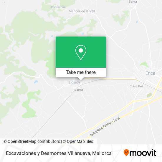 mapa Excavaciones y Desmontes Villanueva