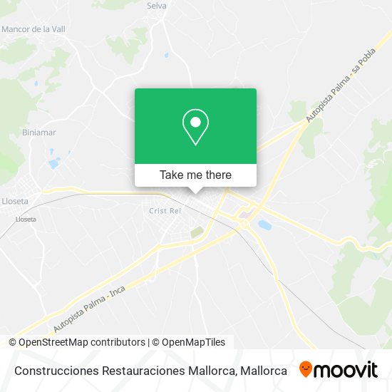 mapa Construcciones Restauraciones Mallorca