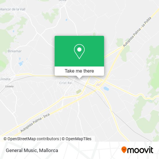 mapa General Music