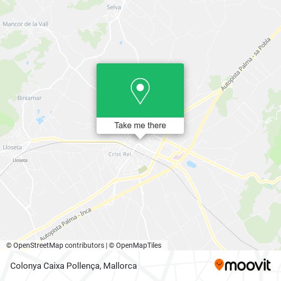 Colonya Caixa Pollença map