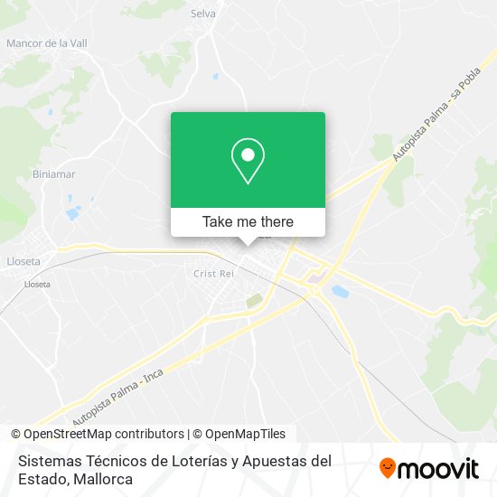 Sistemas Técnicos de Loterías y Apuestas del Estado map