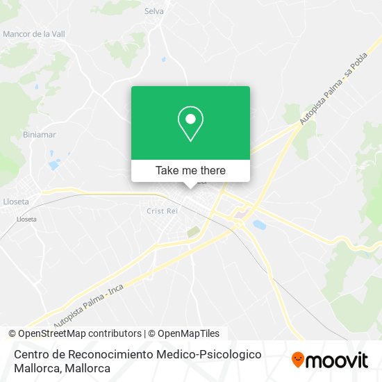 mapa Centro de Reconocimiento Medico-Psicologico Mallorca