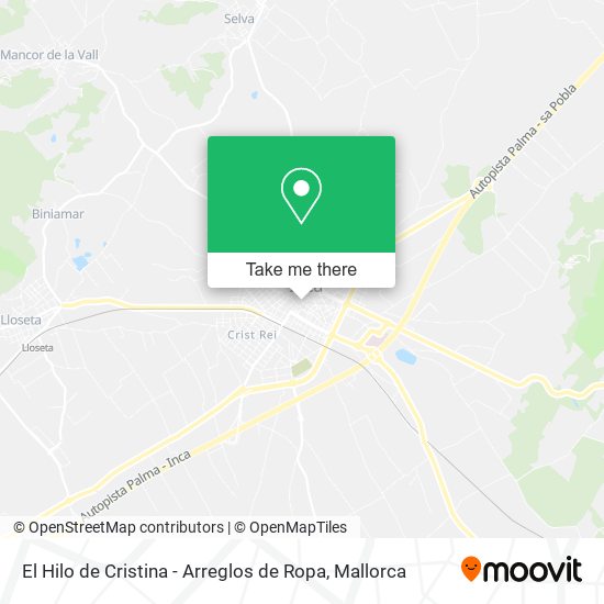 El Hilo de Cristina - Arreglos de Ropa map