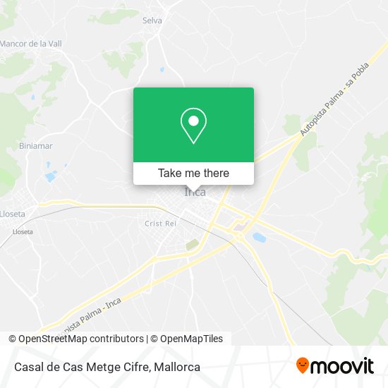 Casal de Cas Metge Cifre map