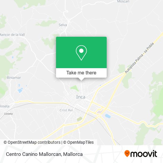 mapa Centro Canino Mallorcan