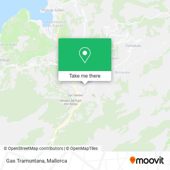 Gas Tramuntana map