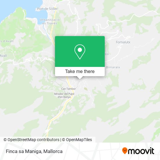 mapa Finca sa Maniga