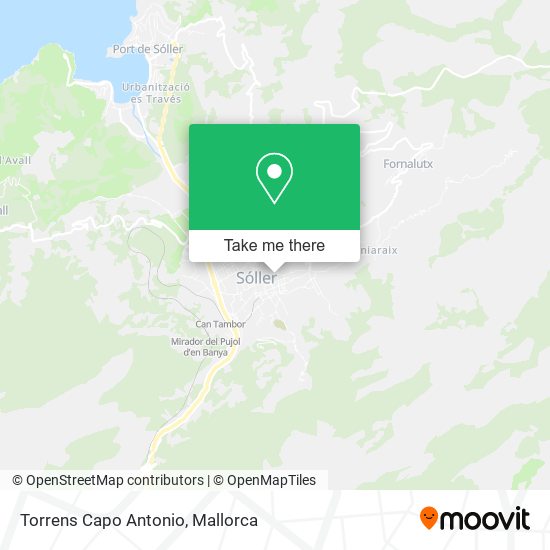 Torrens Capo Antonio map