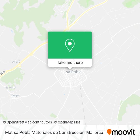 mapa Mat sa Pobla Materiales de Construcción