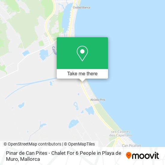 Pinar de Can Pites - Chalet For 6 People in Playa de Muro map