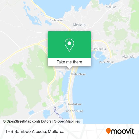 mapa THB Bamboo Alcudia