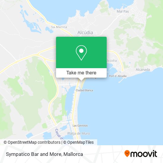 Sympatico Bar and More map