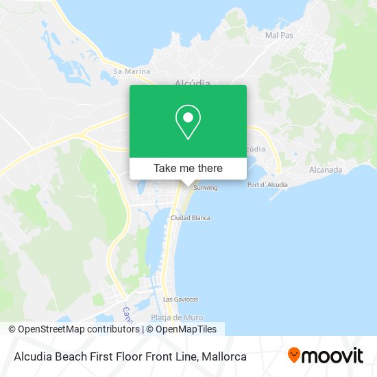 mapa Alcudia Beach First Floor Front Line