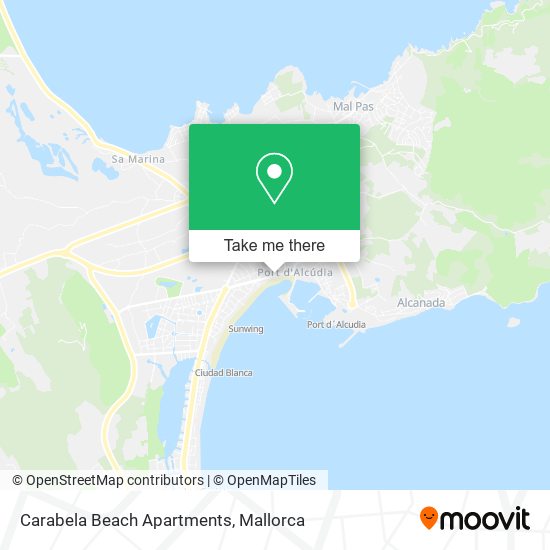 mapa Carabela Beach Apartments